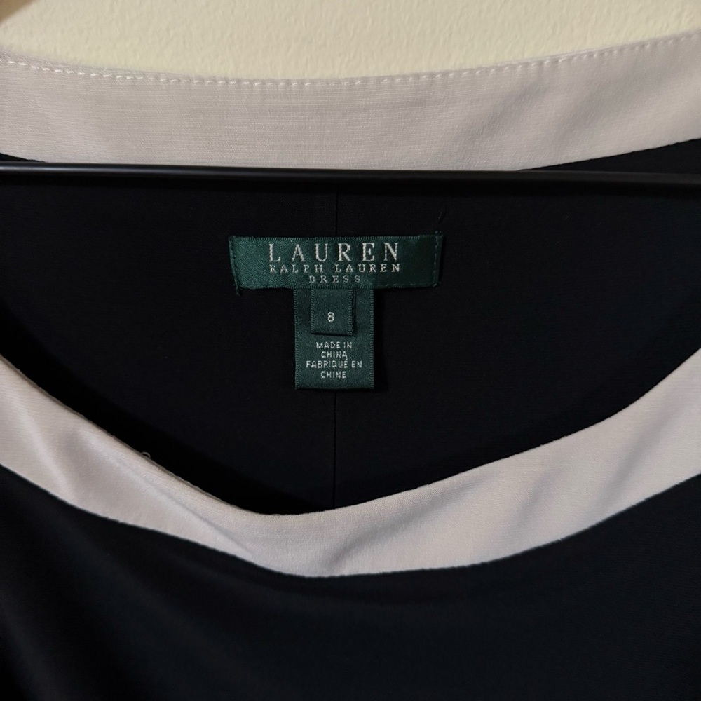 Lauren Ralph Lauren Vintage Womens Black Sheath Dress Size 8 - Picture 3 of 5